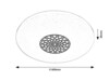Rabalux stropní svítidlo Ophelia LED 40W CCT RGB DIM 5365