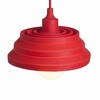 RENDL AMICI závěsná silikonová lampa červená 230V E27 42W R10619