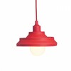 RENDL AMICI závěsná silikonová lampa červená 230V E27 42W R10619