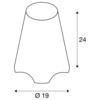 BIG WHITE KIROCONE TL venkovní stolní lampa, E27, IP44, bílá, max. 60W 1001778
