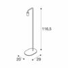 BIG WHITE FITU FL vnitřní stojací svítidlo, E27, jemná zlatá, max. 24W 1002150