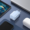 Solight 33W GaN fast charge USB-C adaptér, modrý DC74B