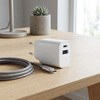 Solight USB-A+C fast charger 20W DC71B-W
