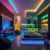 Solight LED světelný pás, RGB + 3CCT, 5m, sada s 24V adaptérem a dálk. ovladačem, 5W/m, IP65 WM60