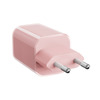 Solight 33W GaN fast charge USB-A + USB-C adaptér, růžový DC75P