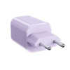 Solight 33W GaN fast charge USB-A + USB-C adaptér, fialový DC75V