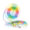 Solight LED světelný pás, RGB + 3CCT, 5m, sada s 24V adaptérem a dálk. ovladačem, 5W/m, IP65 WM60