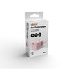 Solight 33W GaN fast charge USB-C adaptér, růžový DC74P