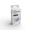 Solight 33W GaN fast charge USB-C adaptér, fialový DC74V