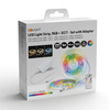 Solight LED světelný pás, RGB + 3CCT, 5m, sada s 24V adaptérem a dálk. ovladačem, 5W/m, IP65 WM60