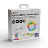 Solight LED SMD RGB pásek, sada s adpatérem, 3m, dálkové ovládání, 10W/m, multicolor WM59-RGB