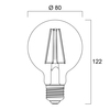 Sylvania ToLEDo RT G80 640LM E27 SL 5410288295442