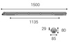 LED2 1220641EM DUSTER II 150 29-52W 4000K EMERGENCY 3h šedá