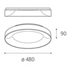 LED2 1270151DT BELLA 48, W DIM 40W 2CCT 3000K/4000K stropní bílé