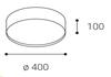 LED2 1272458 ROMO 40, CF 30 2CCT 3000K/4000K STROPNÍ KÁVOVÁ