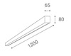 LED2 1312333 LINO LASER 120 P, B 24-32 3000K STROPNÍ ČERNÉ