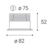 LED2 2150543DT SPOT B, B DIM 9W 4000K zápustné černé