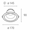 LED2 2231251 ALFA 17 17 3000K/4000K/5500K PROFI BÍLÉ