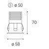 LED2 2250231DT RAY S, W 6W 3000K zápustné bílé