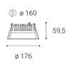 LED2 2250631DT ZETA M, W DIM 25W 3000K zápustné bílé