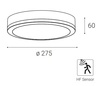 LED2 5233953 KERY, B HF 18W 3CCT 3000K/4000K/5700K