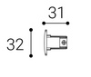 LED2 6360601 ECO TRACK END CAP, W