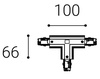 LED2 6361201 ECO TRACK LEFT T-CONNECTOR, W