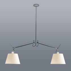Artemide závěsné svítidlo Tolomeo Basculante Due Bracci E27 max 2x21 W bez stínítka