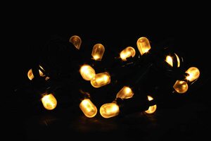 Řetěz LED E14 EXT, 3,1m/20 LED žárovek E14/teple bílá prodloužitelné