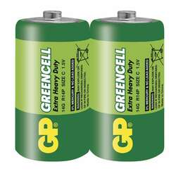 GP Zinkochloridová baterie GP Greencell R14 (C) fólie 1012302000 S