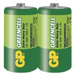 GP Zinkochloridová baterie GP Greencell R20 (D) fólie 1012402000 4