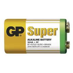 GP Alkalická baterie GP Super 6LF22 (9V) fólie 1013501000