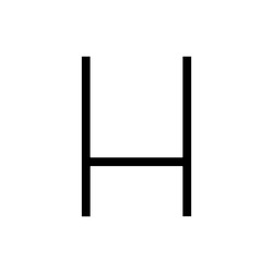 Artemide svítidlo Alphabet of Light H 32 W 3000K