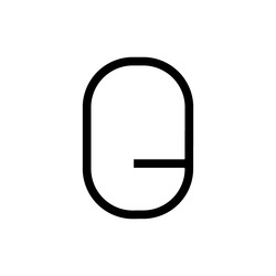 Artemide nástěnné svítidlo Alphabet of Light Q 36 W 3000K