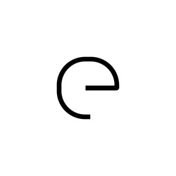 Artemide nástěnné LED svítidlo Alphabet of Light písmeno e 22 W 3000K