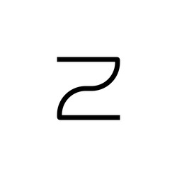 Artemide svítidlo Alphabet of Light písmeno z 28 W 3000K designové nástěnné