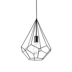 Závěsné svítidlo Ideal Lux Ampolla-3 SP1 nero 148175 černé 30cm