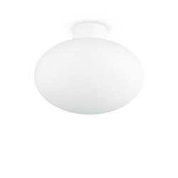 Venkovní stropní přisazená základna Ideal Lux Clio MPL1 Bianco 148847 E27 1x60W IP44 9cm bílá