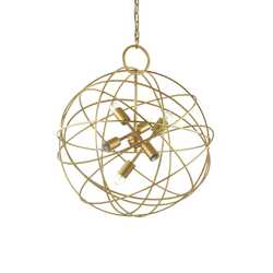 Závěsné svítidlo Ideal Lux Konse SP6 oro 156026 zlaté 60cm