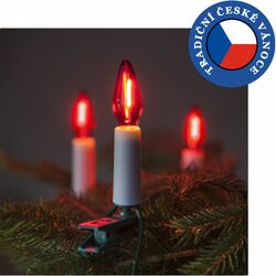Exihand Souprava Felicia LED FILAMENT červená SV-16, 16 žárovek FILAMENT 14V/0,2W 162014.FIL.CL