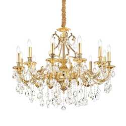 Závěsné svítidlo Ideal Lux Gioconda SP12 oro 164960 zlaté 90cm