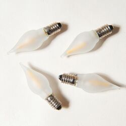 LED tažená matná žárovka FILAMENT pro svícen 34V/0,25W tažená, balení 64 ks