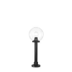 Venkovní sloupkové svítidlo Ideal Lux Classic Globe PT1 Small Transparente 187556 E27 1x60W IP44 čer