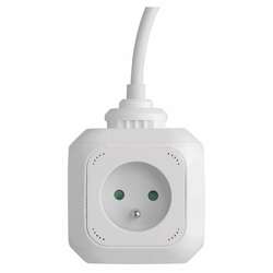 EMOS Rozbočovací kostka s prodl. přívodem – 4 zás. + 2× USB, 1,9m 1902040190