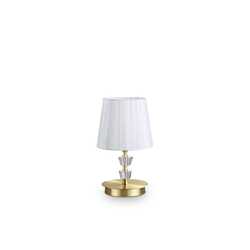 Stolní lampa Ideal Lux Pegaso TL1 small ottone satinato 197753 E14 1x40W 30cm mosazná