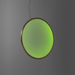 Artemide závěsné svítidlo Discovery Vertical 70 RGBW 42 W stmívatelné APP bronz