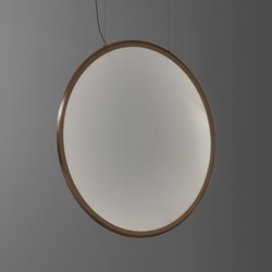 Artemide závěsné LED svítidlo Discovery Vertical 140 80 W 3000K stmívatelné bronz
