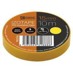 EMOS Izolační páska PVC 15mm / 10m žlutá 2001151060