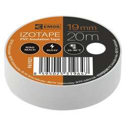 EMOS Izolační páska PVC 19mm / 20m bílá 2001192010 4