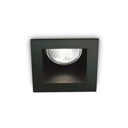 Zápustné bodové svítidlo Ideal Lux Funky Nero 243849 GU10 1x50W IP20 hranaté černé